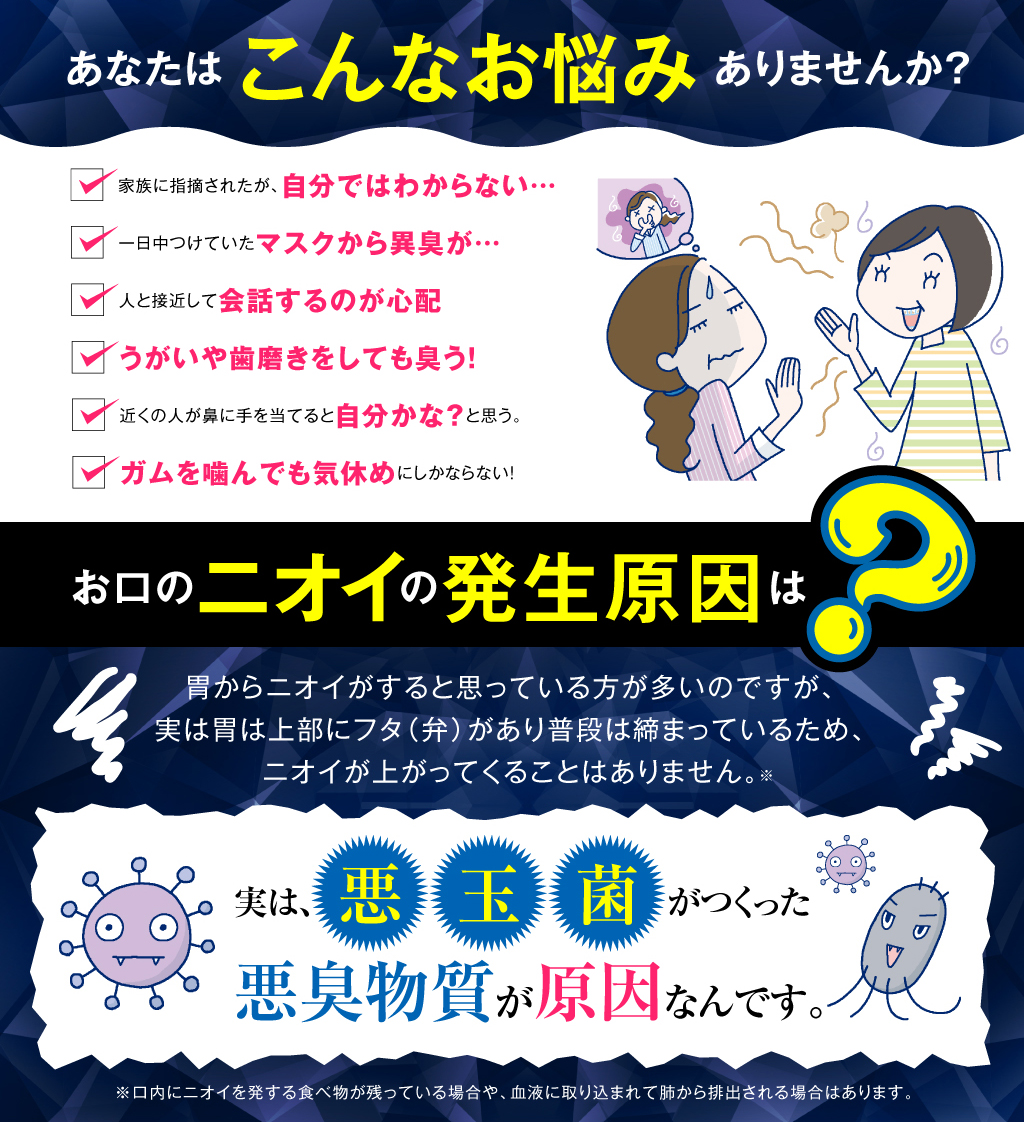 口臭が気になる方へ「サプリメント」